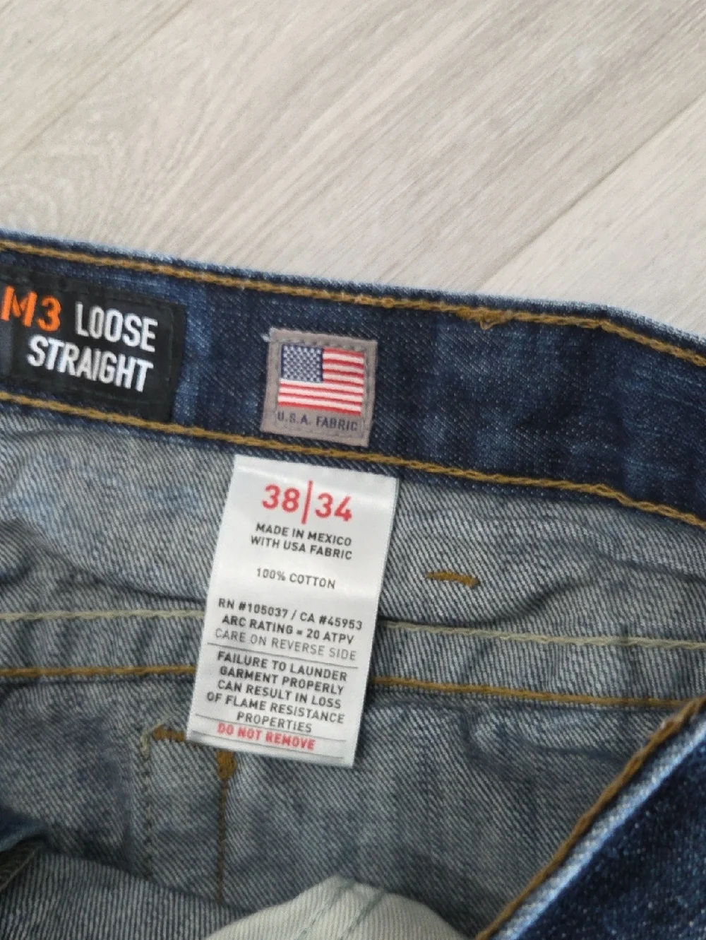 Ariat FR M3 Loose Straight Mens Work Jeans, Size 38/34
